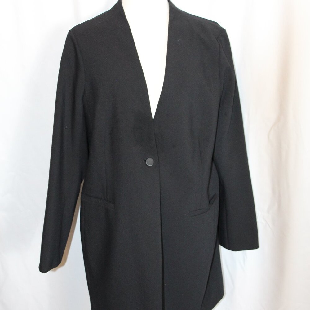 Alfani Black Single Button Blazer Women's Size 14